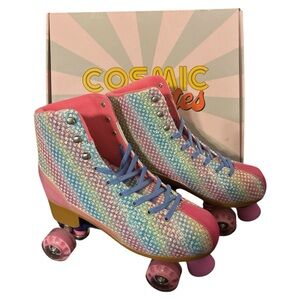 Bedazzled Cosmic Roller Skates